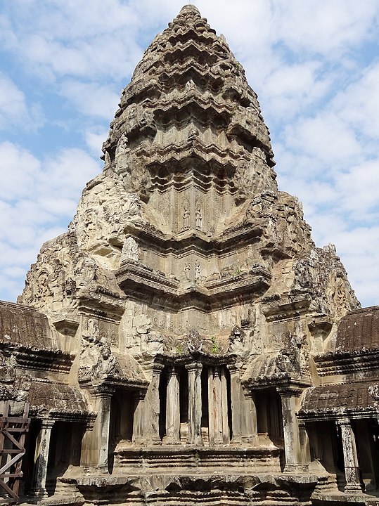 The central tower symbolizing the sacred Mount Meru